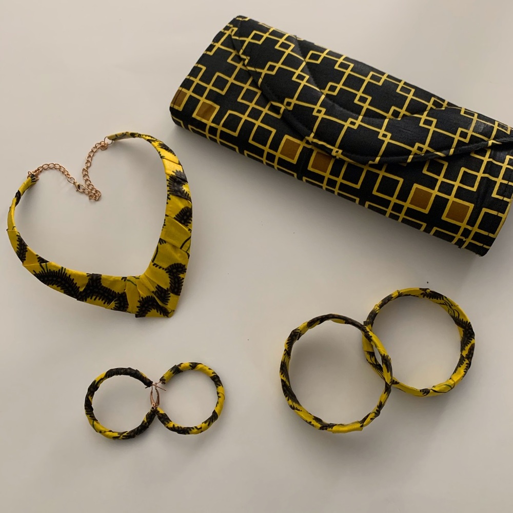 Authentic African clutch and accessories